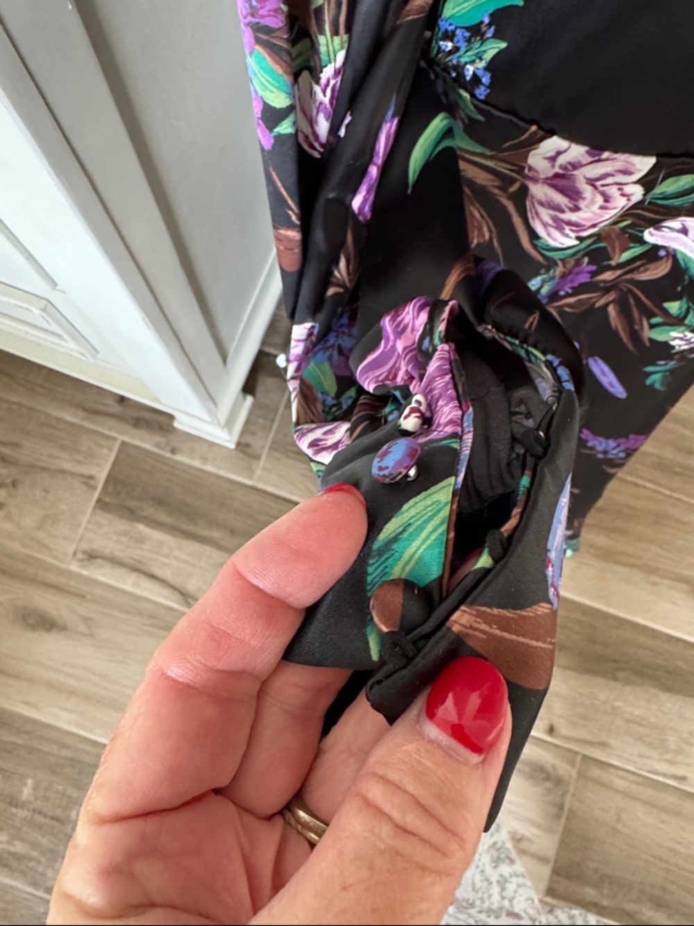 AFRM XL Vesta Noir Bouquet Maxi Dress - Picture 8 of 8